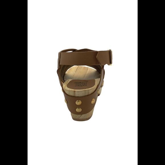 Jax & Bard Leather Wooden Clogs Jewell Luggage Tan - Medium - Picture 4 of 5